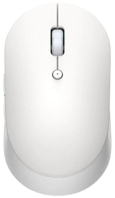 Беспроводная мышь Xiaomi Mi Dual Mode Wireless Mouse Silent Edition белый HLK4040GL