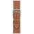 Смарт-часы Apple Watch Hermes Series 8 45mm серебристая сталь с кожаным перф. коричневым ремешком