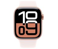 Смарт-часы Apple Watch Series 10 42mm золотистый с бежевым ремешком