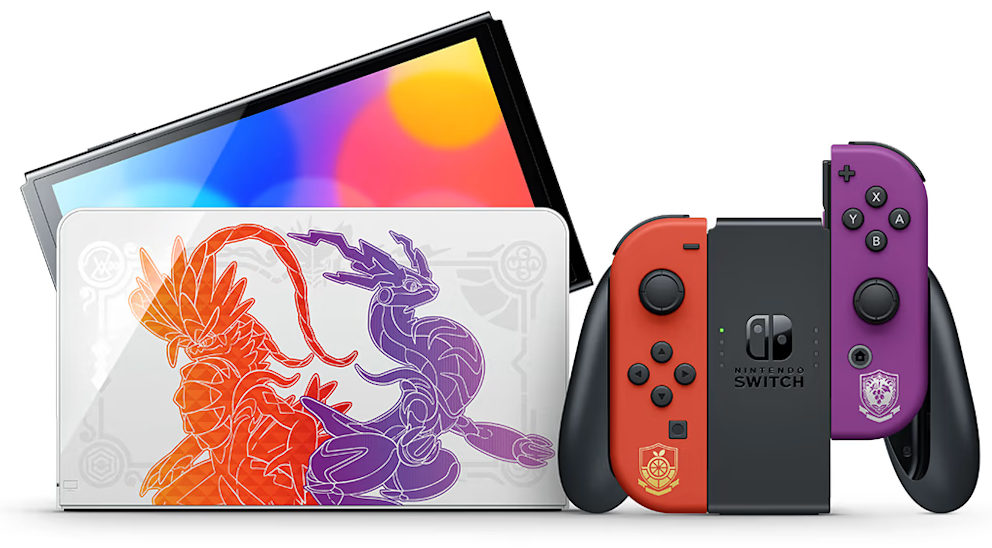 Игровая приставка Nintendo Switch OLED 64 ГБ Pokemon Scarlet & Violet Edition
