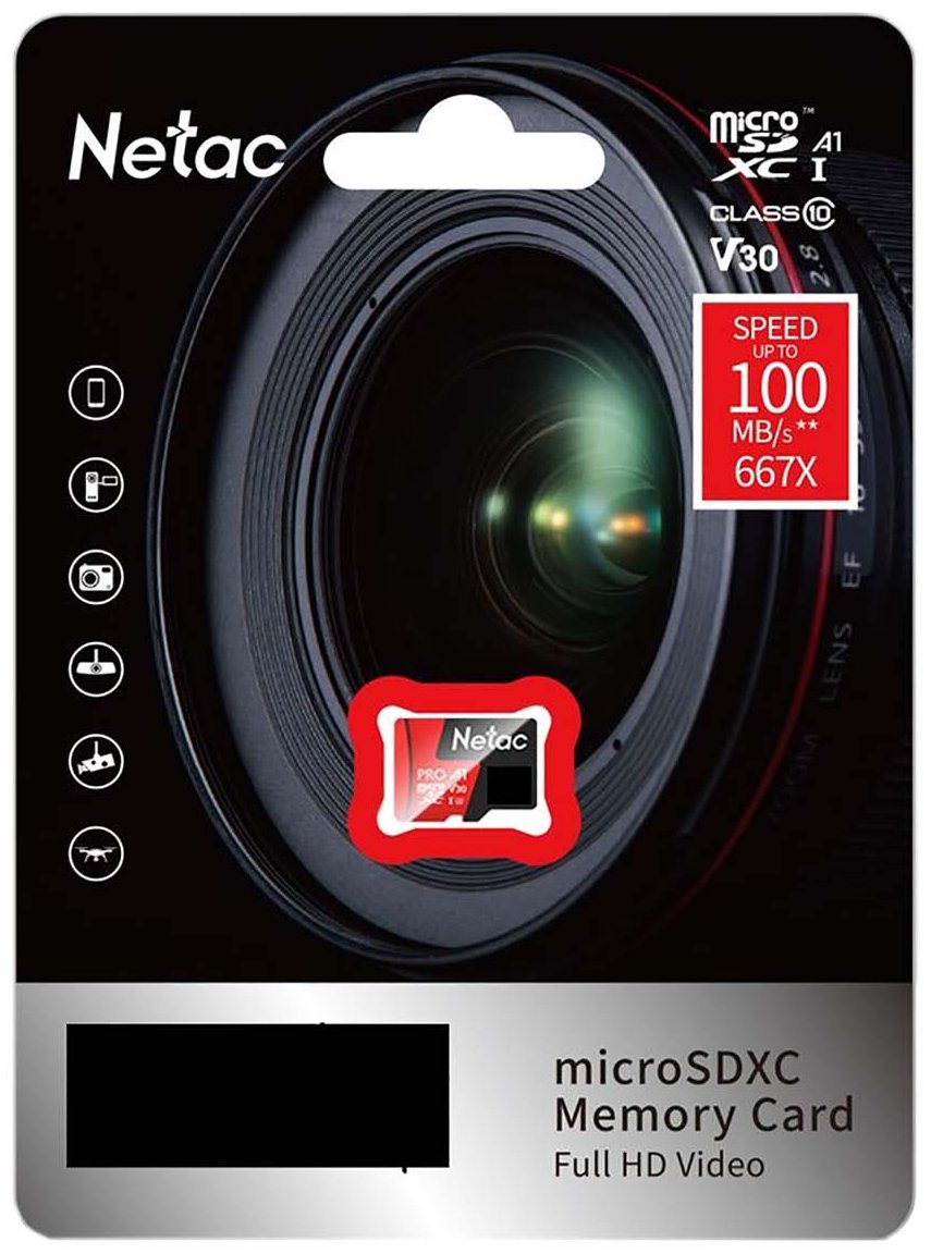 Карта памяти 256 ГБ Netac MicroSD P500 Extreme Pro