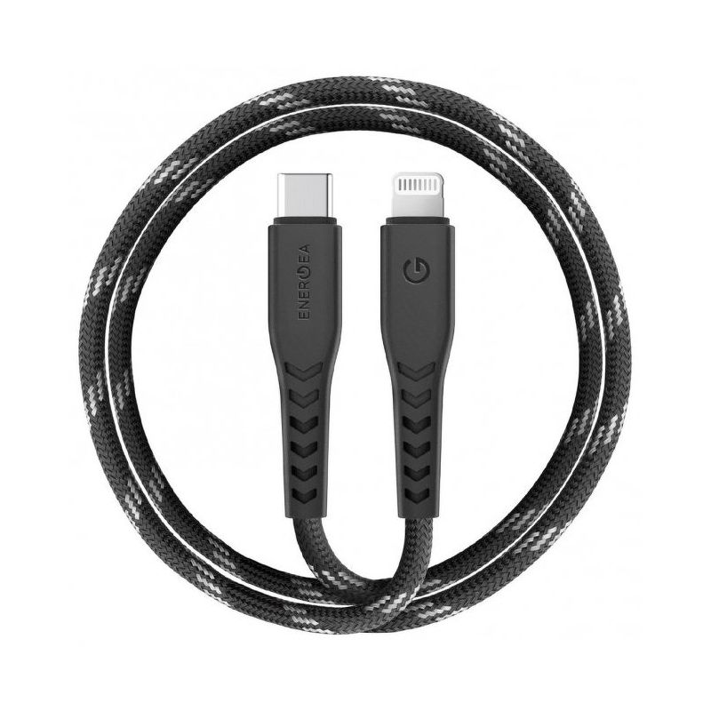 Кабель EnergEA NyloFlex Lightning to USB-C 1.5m MFI черный CBL-NFCL-BLK150