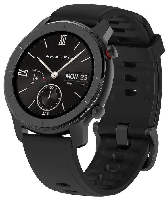 Смарт-часы Amazfit GTR 42mm черный с черным ремешком