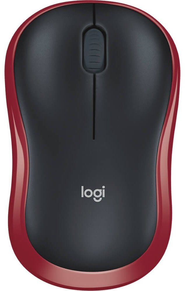 Беспроводная мышь Logitech M185 красный