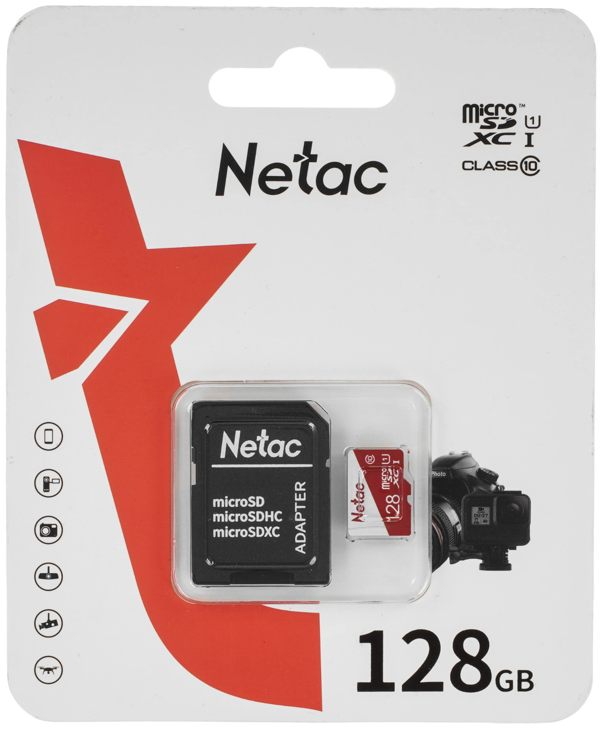Карта памяти 128 ГБ Netac MicroSDXC Card P500 ECO