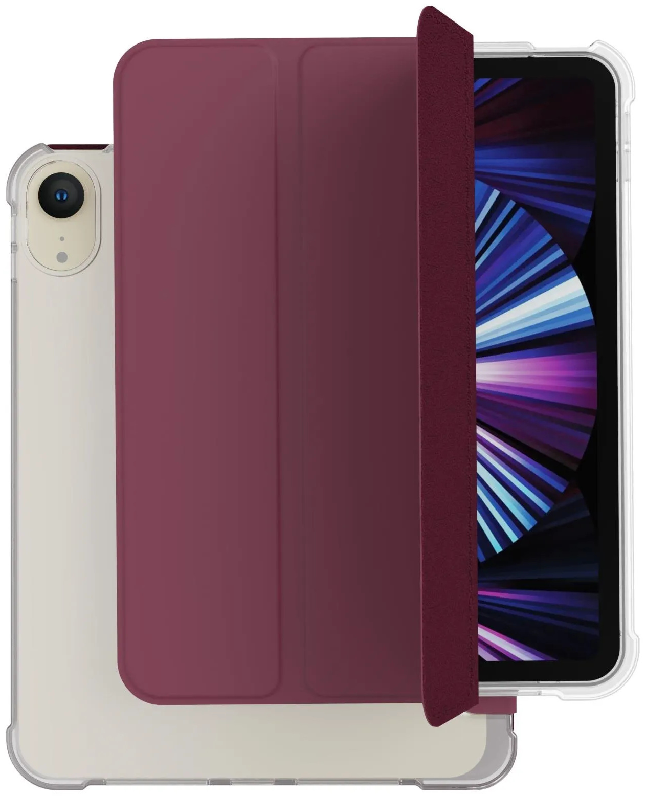 Чехол VLP Dual Folio iPad mini 6/7 бордовый