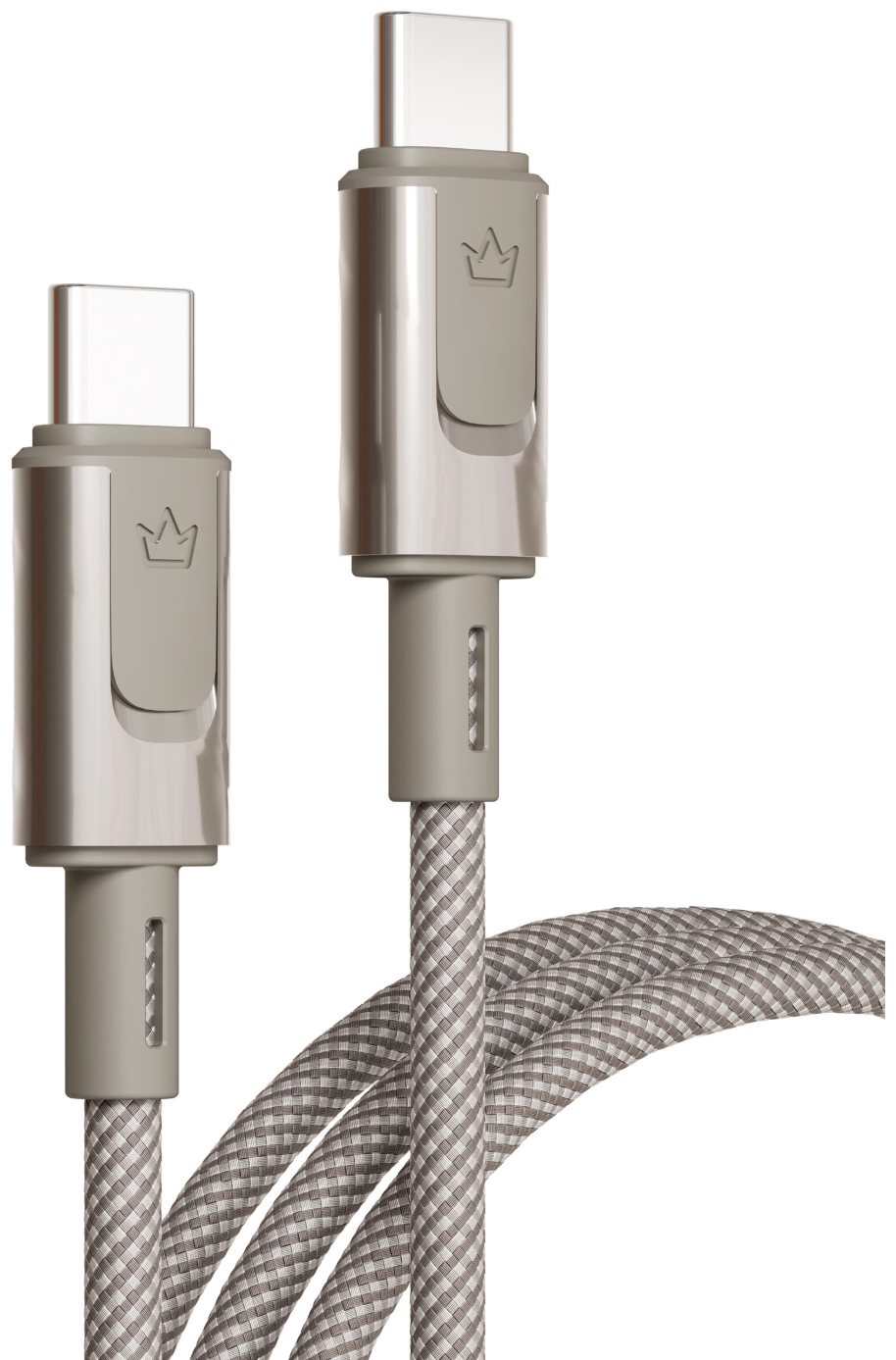 Кабель VLP Force Line Type-C to Type-C 100W 1.2m серый