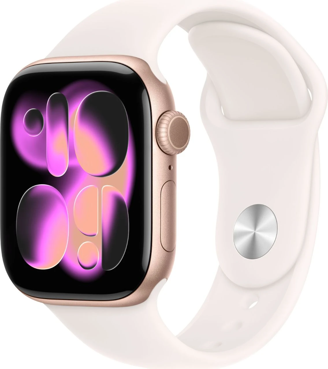Смарт-часы Apple Watch Series 11 42mm золотистый с бежевым ремешком