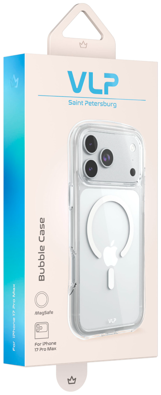 Чехол для смартфона VLP Bubble Case Apple iPhone 17 Pro Max MagSafe белый