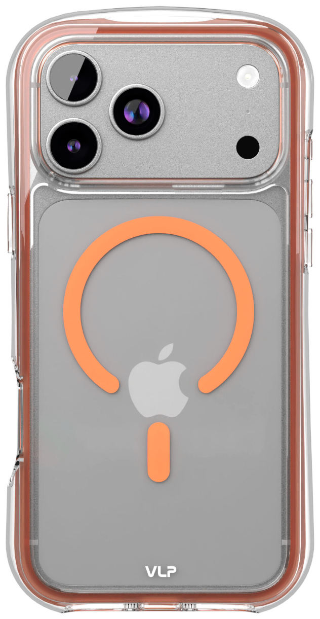Чехол для смартфона VLP Bubble Case Apple iPhone 17 Pro Max MagSafe оранжевый