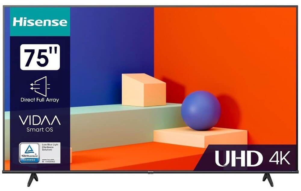 Телевизор Hisense 75A6K 75" черный