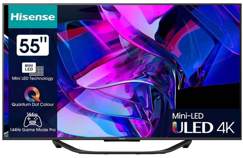 Телевизор Hisense 55U7KQ 55" черный