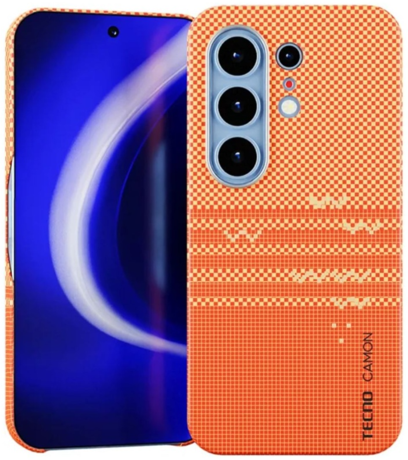Чехол для смартфона KRUTOFF Tecno Camon 50 Ultra оранжевый
