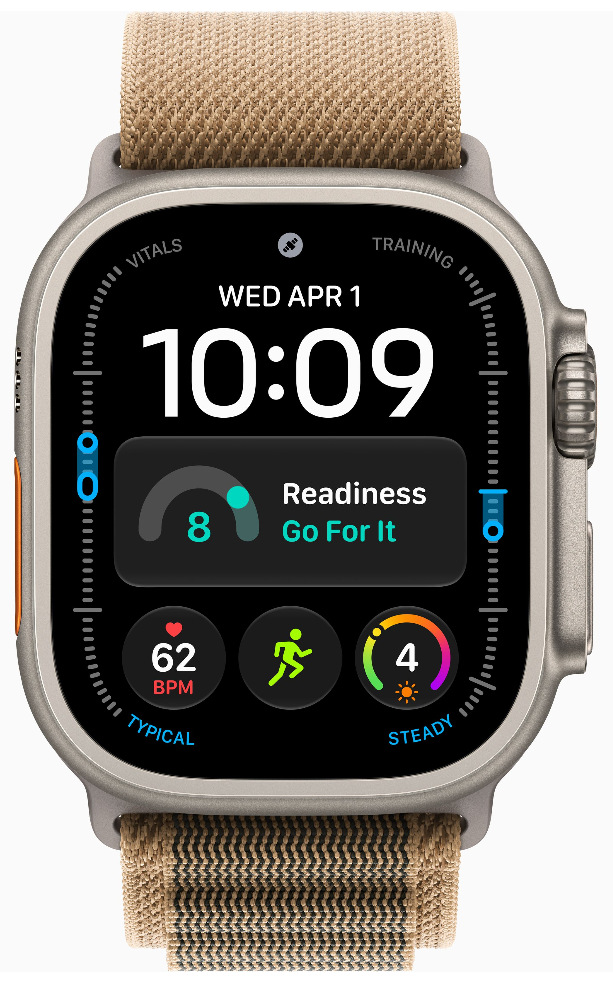 Смарт-часы Apple Watch Ultra 4 49mm серый титан с коричневым Alpine ремешком