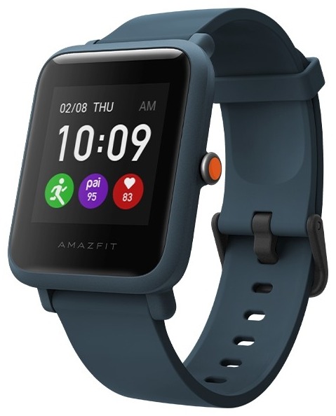 Смарт-часы Amazfit Bip S Lite синий с синим ремешком