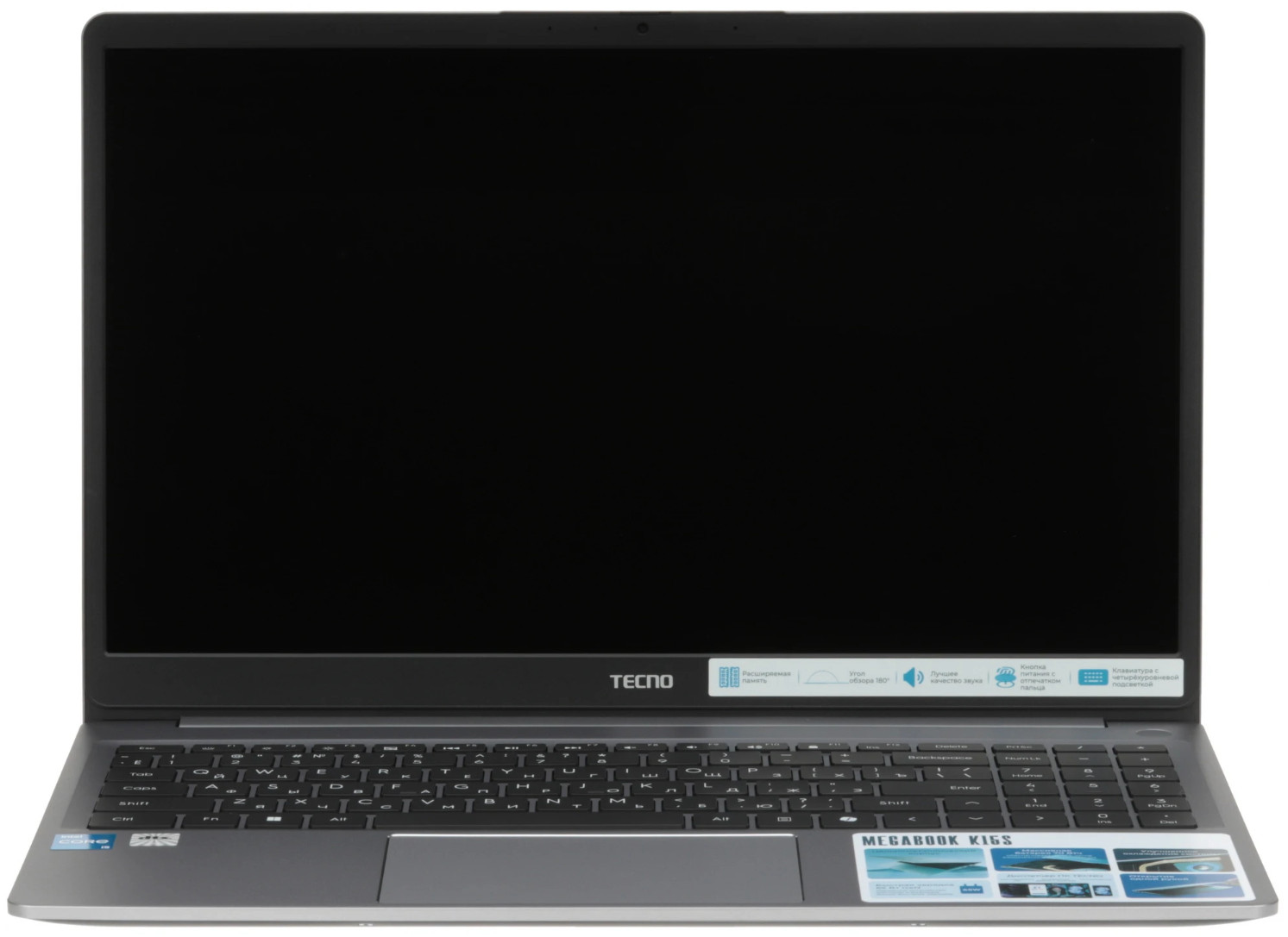 15,6" Ноутбук Tecno Megabook K15S i5-13420H/16GB/512GB SSD/W11H серый 