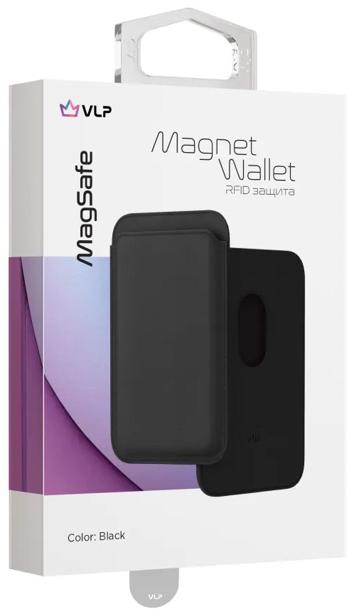 Чехол-бумажник VLP MagSafe черный