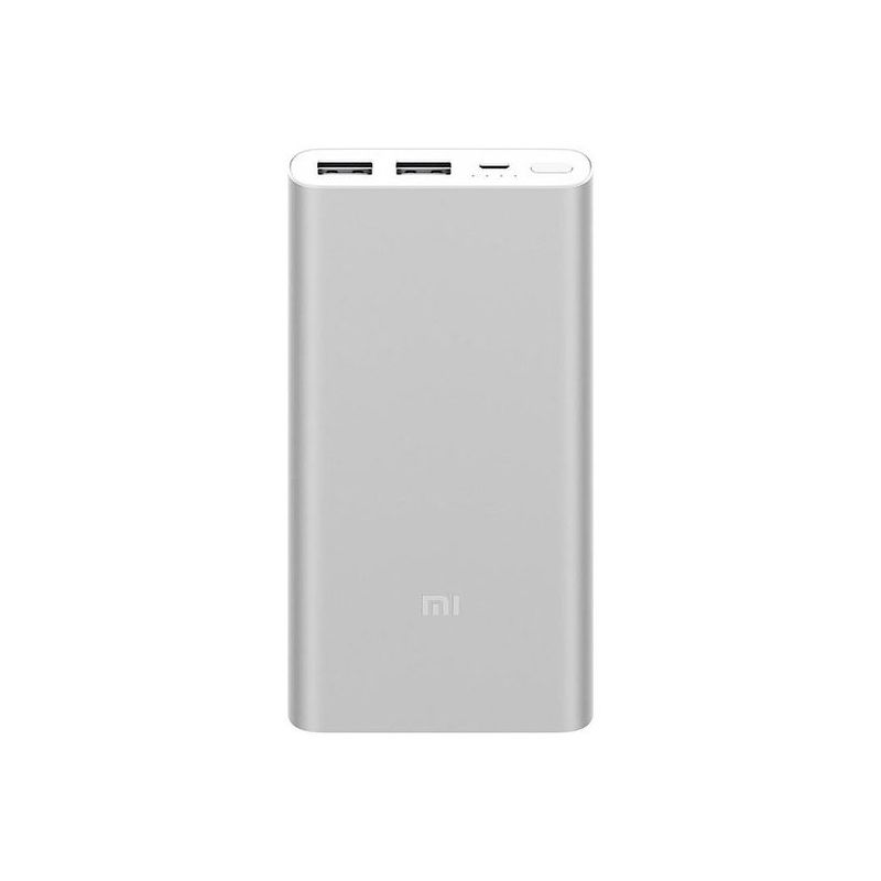 Портативный аккумулятор Xiaomi Mi Power Bank 2S (2i) 10000 mAh серебристый (PLM09ZM)