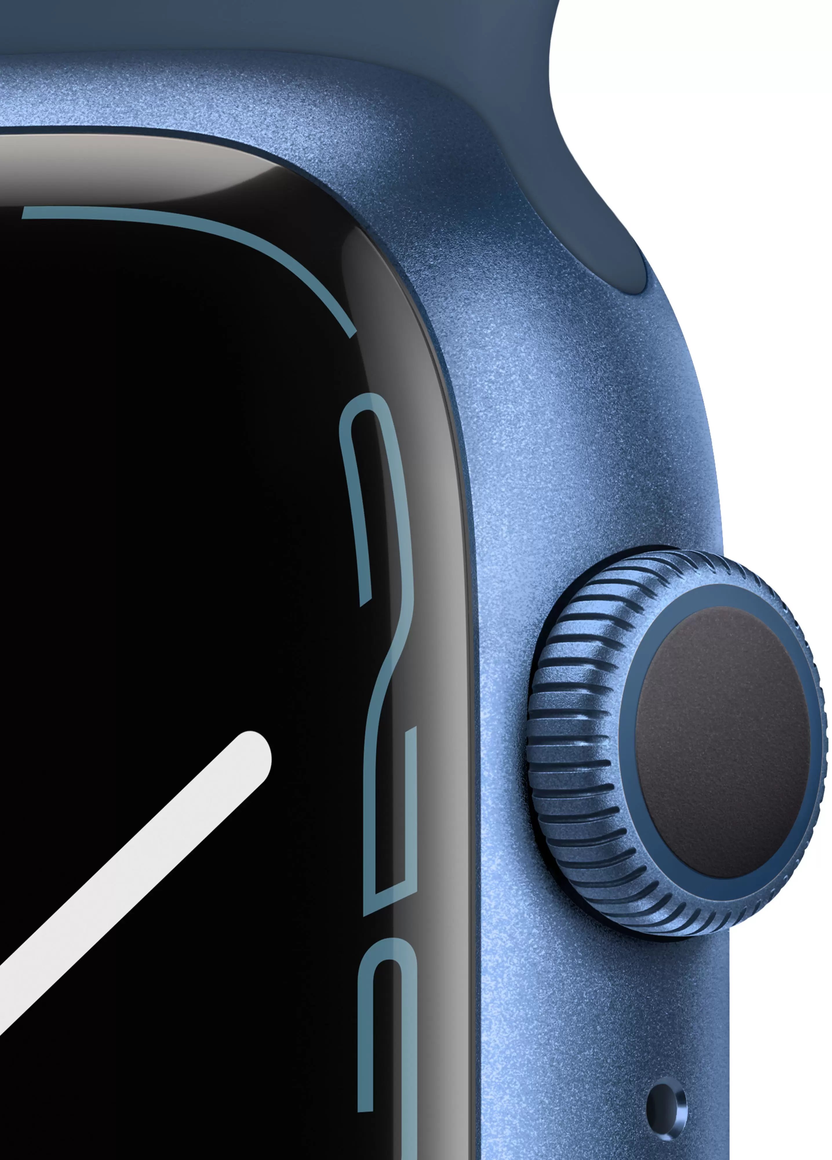 Смарт-часы Apple Watch Series 7 45mm синий с синим ремешком ЕСТ