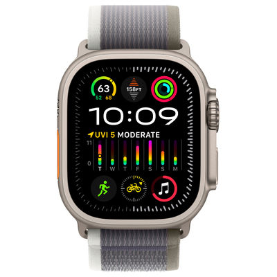Смарт-часы Apple Watch Ultra 2 49mm титан с серым Trail ремешком