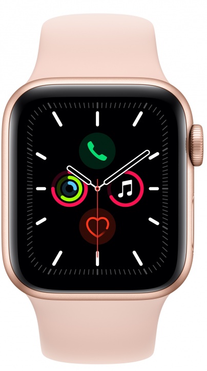 Смарт-часы Apple Watch Series 5 40mm золотистый с розовым ремешком