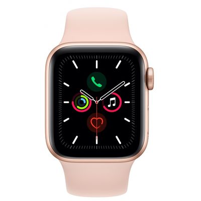 Смарт-часы Apple Watch Series 5 40mm золотистый с розовым ремешком