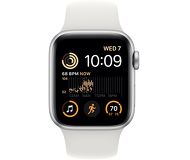 Смарт-часы Apple Watch SE 2 40mm серебристый с белым ремешком