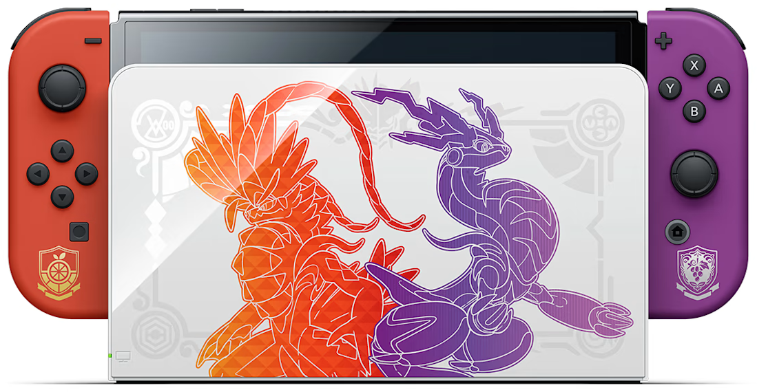 Игровая приставка Nintendo Switch OLED 64 ГБ Pokemon Scarlet & Violet Edition