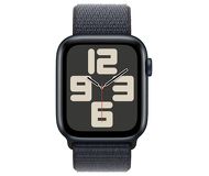 Смарт-часы Apple Watch SE 2024 40mm серый с черным Loop ремешком