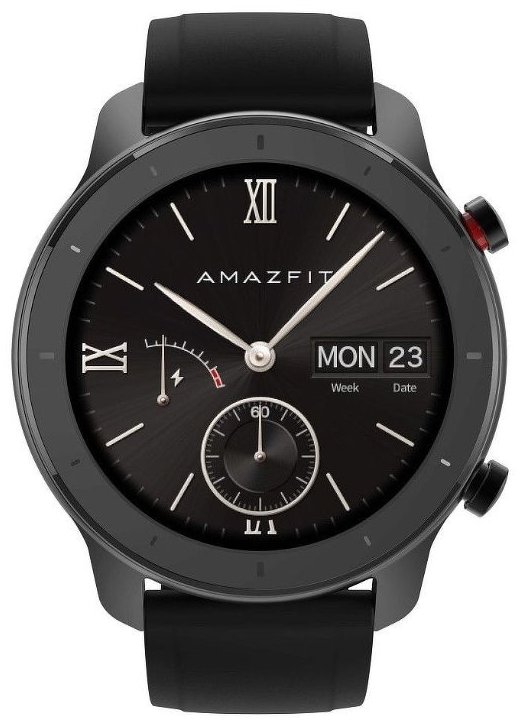 Смарт-часы Amazfit GTR 42mm черный с черным ремешком