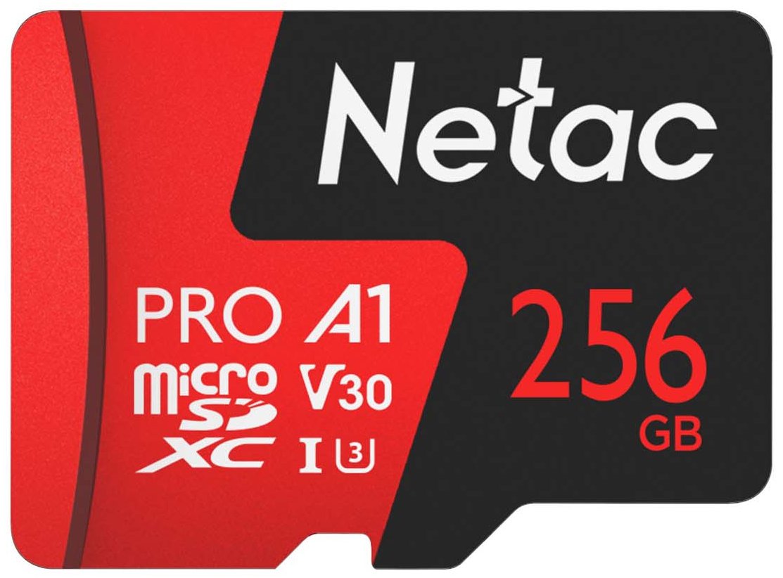 Карта памяти 256 ГБ Netac MicroSD P500 Extreme Pro