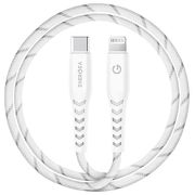 Кабель EnergEA NyloFlex Lightning to USB-C 1.5m MFI белый CBL-NFCL-WHT150