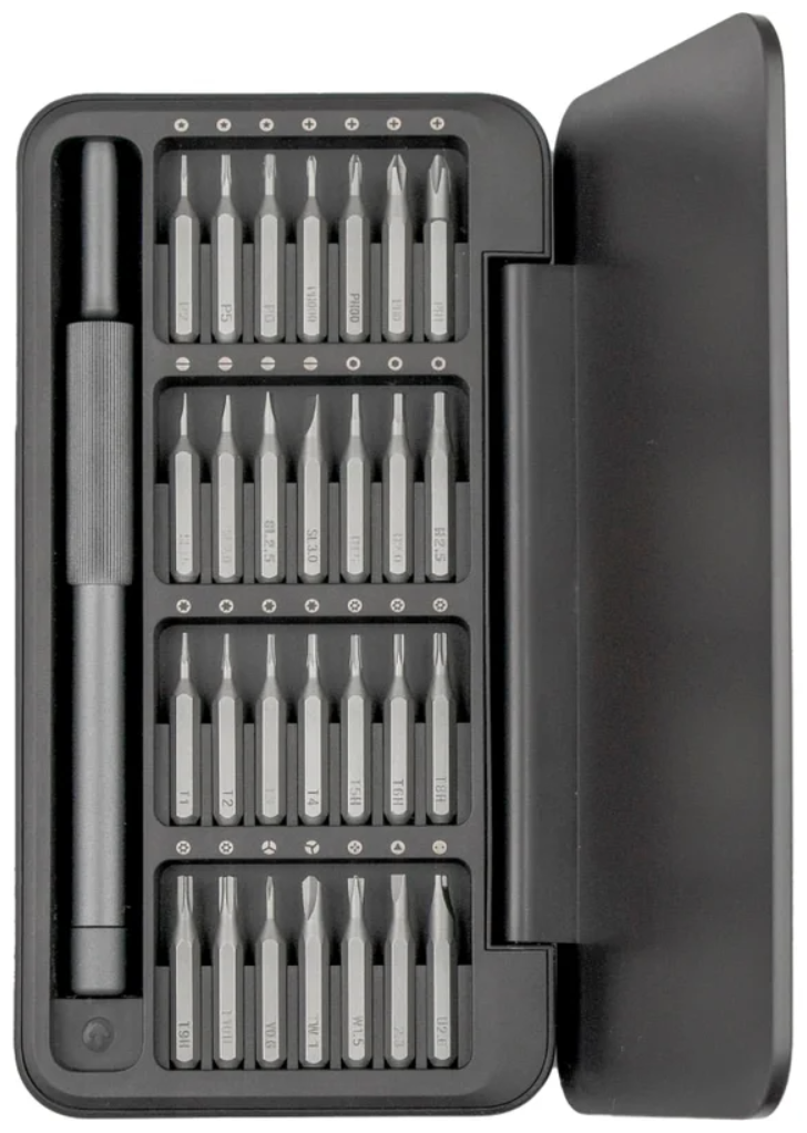 Отвертка с набором бит HOTO 28-in-1 Precision Screwdriver Set серый HTT0009GL