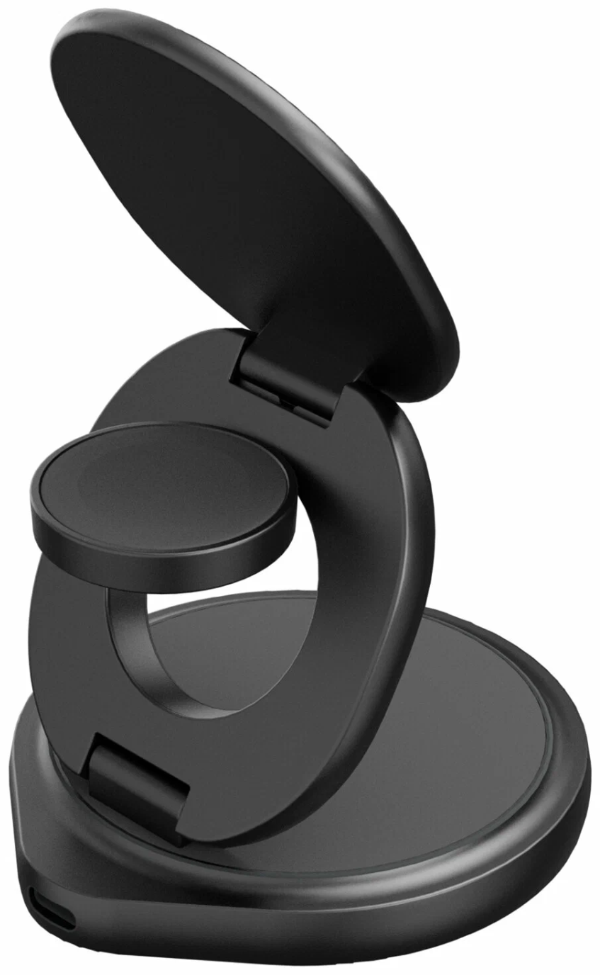 Беспроводное зарядное устройство Energea Bazic GoMag Gyro 3 in 1 25W серый