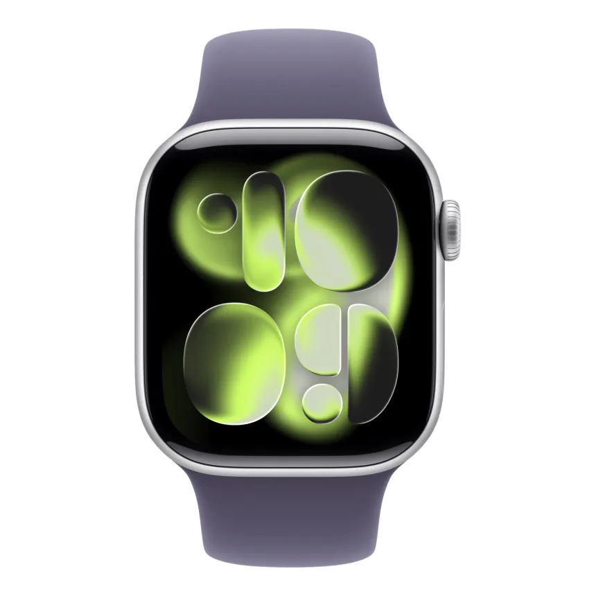 Смарт-часы Apple Watch Series 11 42mm серебристый с фиолетовым ремешком
