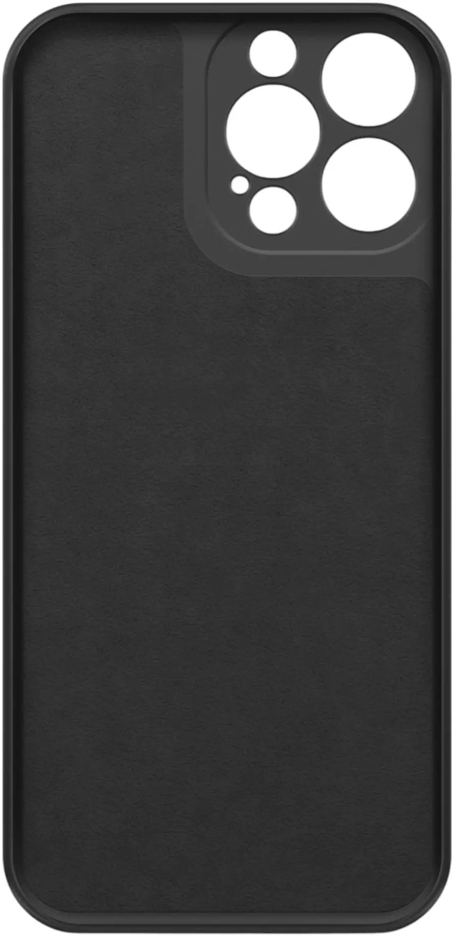 Чехол для смартфона BoraSCO Microfiber Case матовый для Apple iPhone 13 Pro Max черный