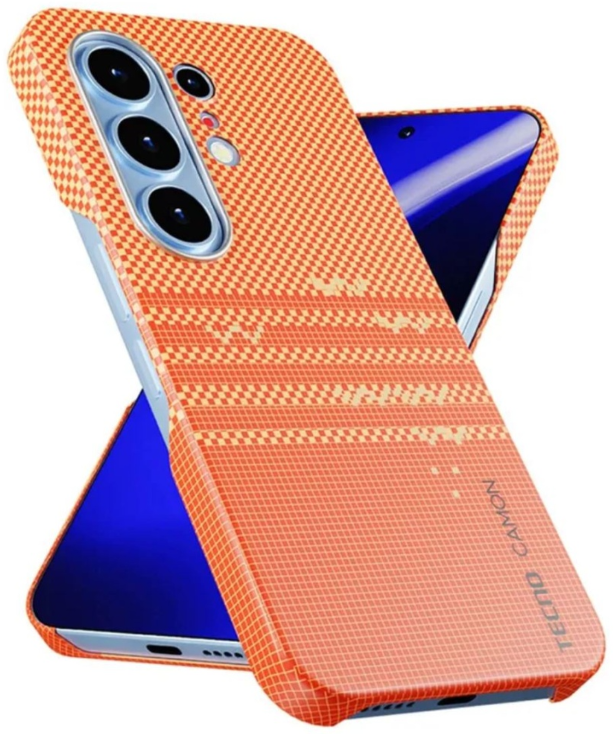 Чехол для смартфона KRUTOFF Tecno Camon 50 Ultra оранжевый
