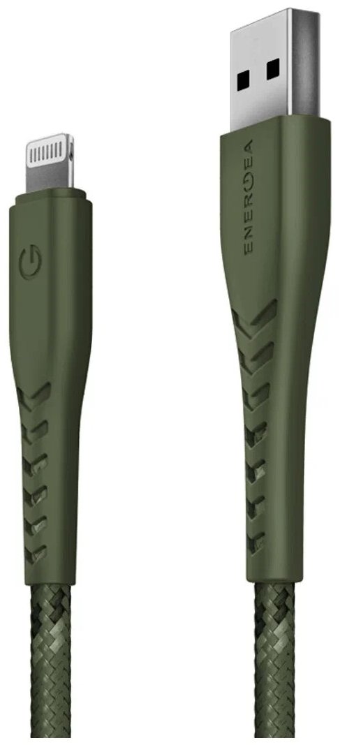 Кабель EnergEA NyloFlex Lightning to USB-A 1.5m MFI зеленый CBL-NF-GRN150