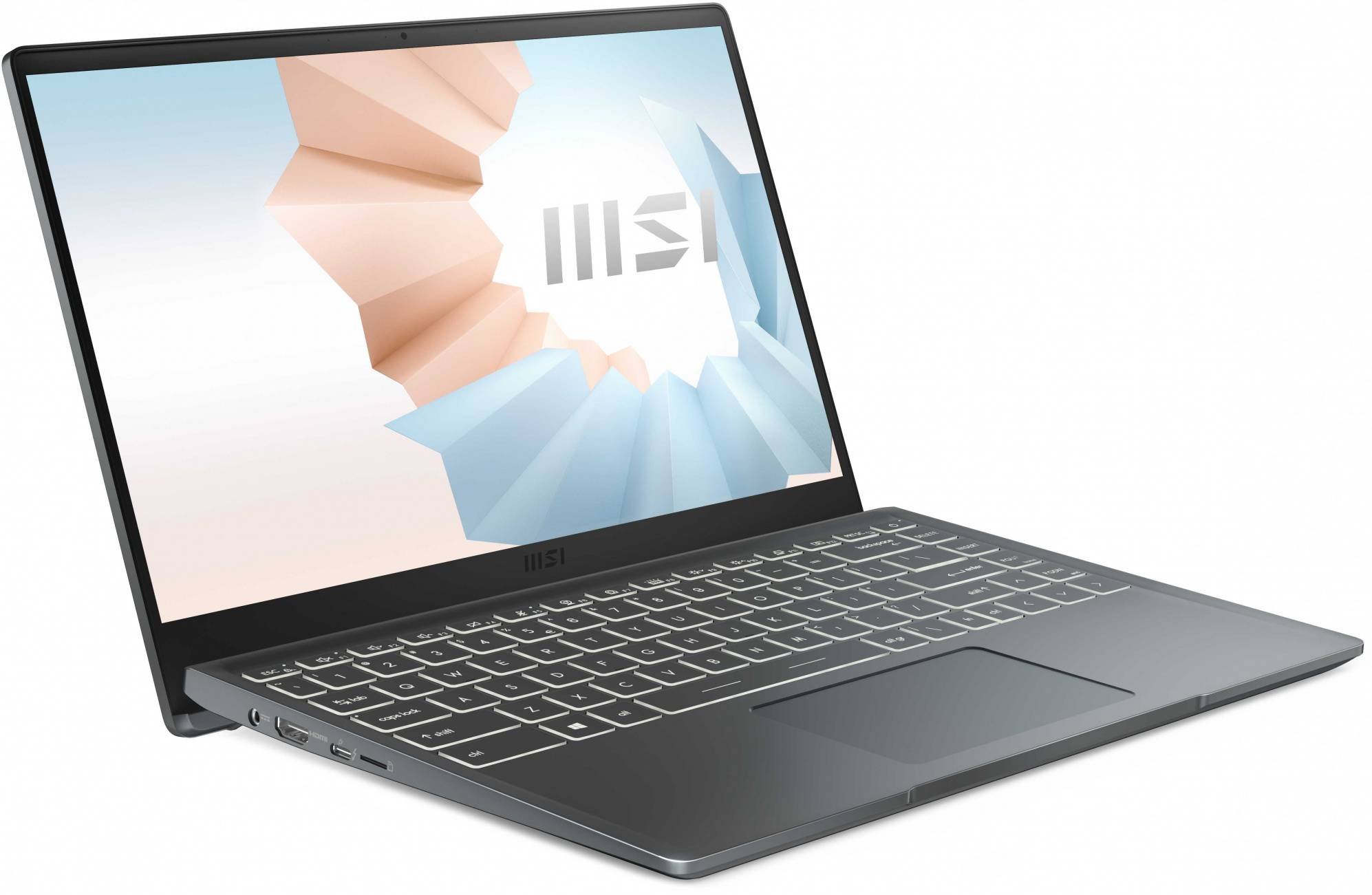 14" Ноутбук MSI Modern 14 B11MOU-1226RU серый 