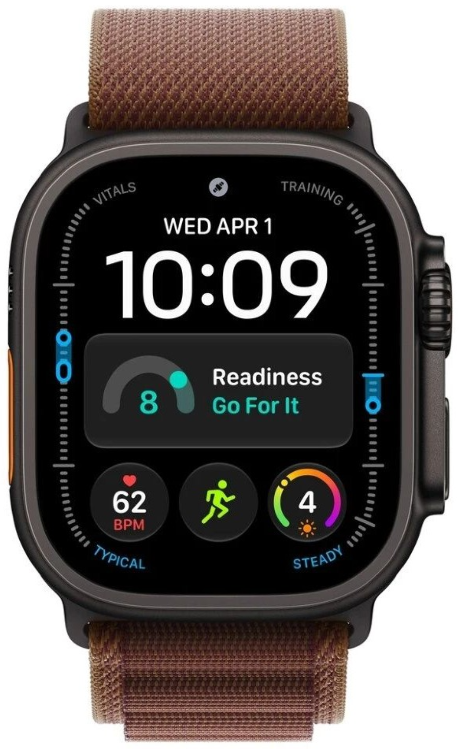 Смарт-часы Apple Watch Ultra 4 49mm черный титан с бордовым Alpine ремешком