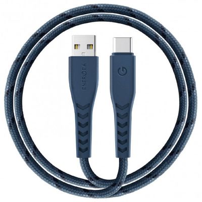 Кабель EnergEA NyloFlex USB-A to USB-C 1.5m синий CBL-NFAC5U-BLU150