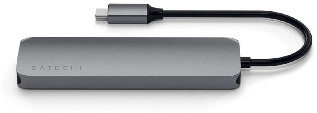 USB-разветвитель Satechi USB-C Multiport Pro серый ST-UCMPAM