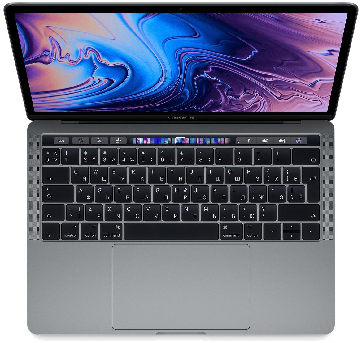 Ноутбук Apple MacBook Pro 13.3" Mid 2018 Touch Bar 256 ГБ серый MR9Q2RU/A