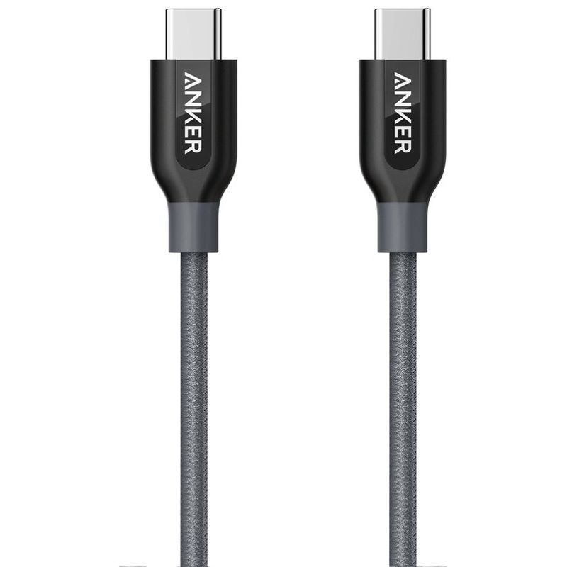 Кабель Anker PowerLine+ USB-C to USB-C 1.8m серый A81880A1