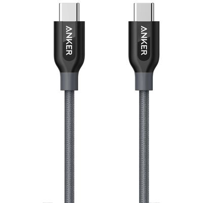 Кабель Anker PowerLine+ USB-C to USB-C 0.9m серый A8187HA1