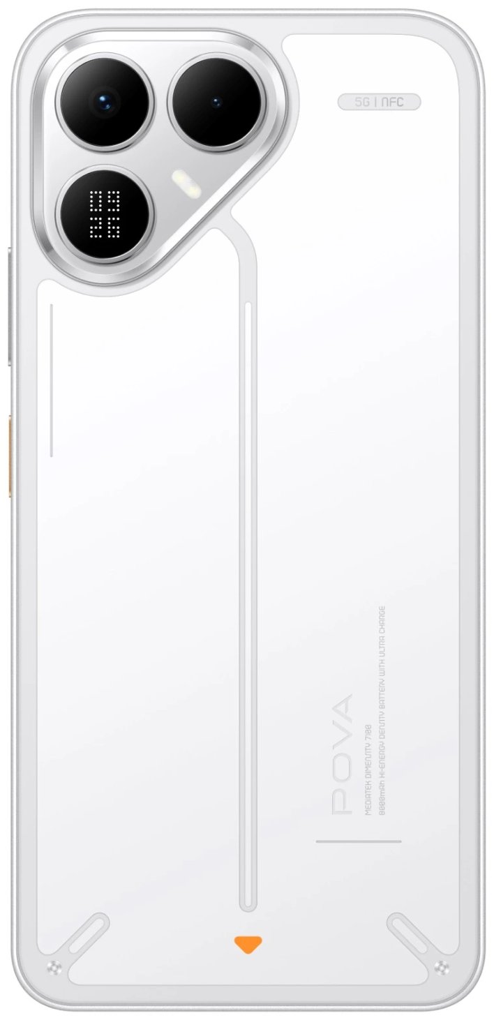 Смартфон Tecno POVA 8 5G 8/256 ГБ белый