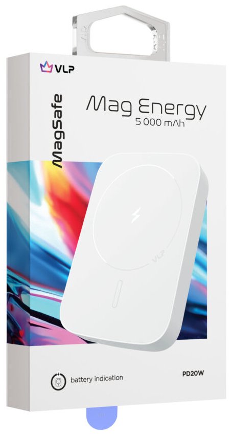 Портативный аккумулятор VLP Mag Energy Powerbank 5000 mAh белый