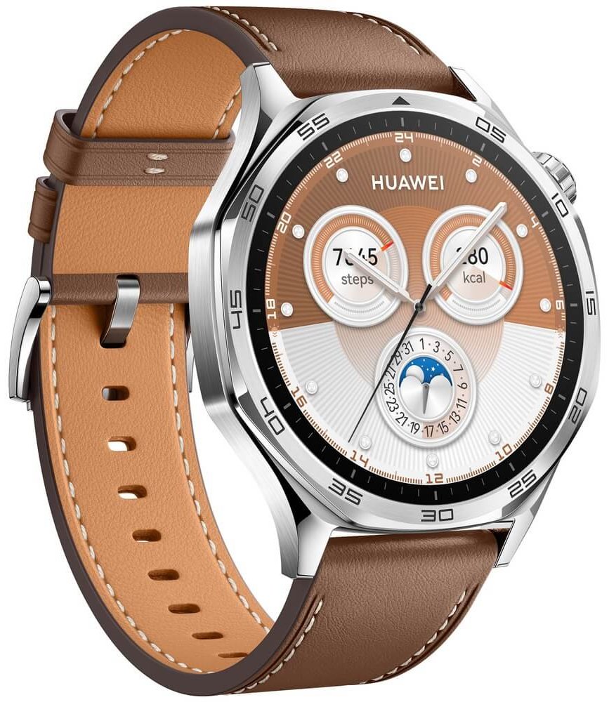 Смарт-часы HUAWEI Watch GT 5 46mm коричневый 55020DGK