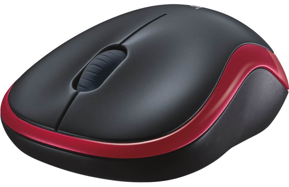 Беспроводная мышь Logitech M185 красный