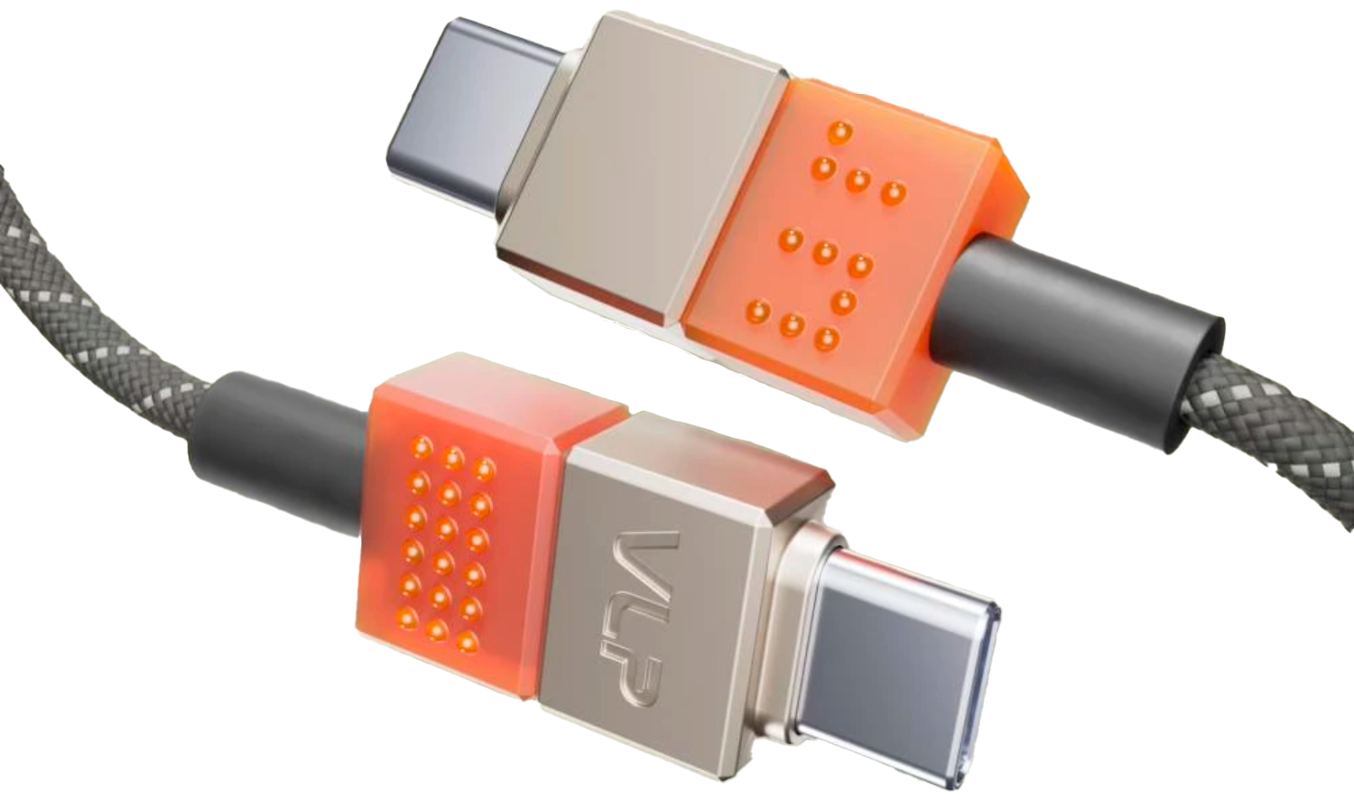 Кабель VLP NEO Type-C to Type-C 100W 1.5m серый